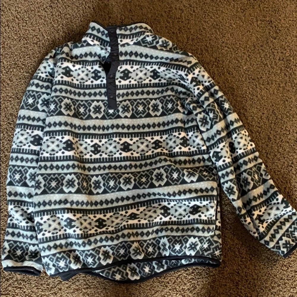 Thrifted quarter zip
